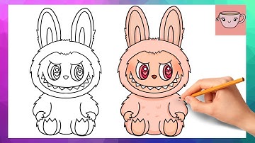 How To Draw Dada Labubu Have A Seat | The Monsters - Pop Mart | Easy Drawing Tutorial