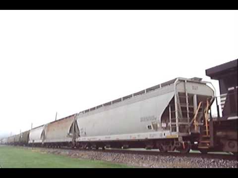 bnsf 5729 NS local G28 with elephant style power at Montezuma, GA