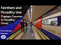 London Underground First Person Journey - Clapham Common to Piccadilly Circus via Leicester Square