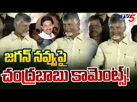 జగన్ నవ్వుపై చంద్రబాబు కామెంట్స్! | Chandrababu Comments on YS Jagan Smile | TV5 News - TV5NEWS