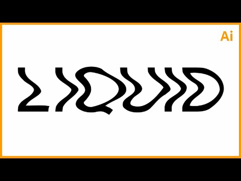 How to create Liquid Text Effect in Illustrator