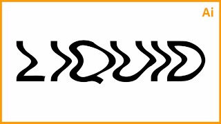 Full How to create Liquid Text Effect in Illustrator Update