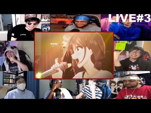 ガールズバンドクライ 「視界の隅 朽ちる音」 ライブシーン リアクション | GIRLS BAND CRY LIVE#3 Reaction Mashup