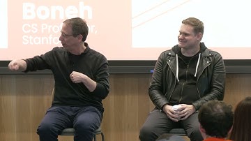 14 Stanford Blockchain AI Summit - Panel (Kun Peng, Illia Polosukhin, Dan Boneh, Vitalik Buterin)