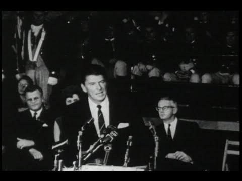 Remarques de Ronald Reagan  Le mythe de la grande socit  1965 66
