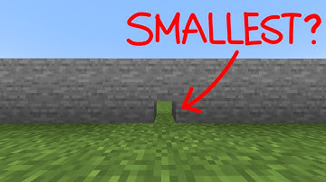 what is the smallest hole that you can crawl through?