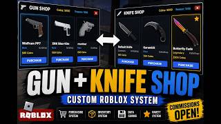 Roblox Gun Shop & Knife Shop System Showcase