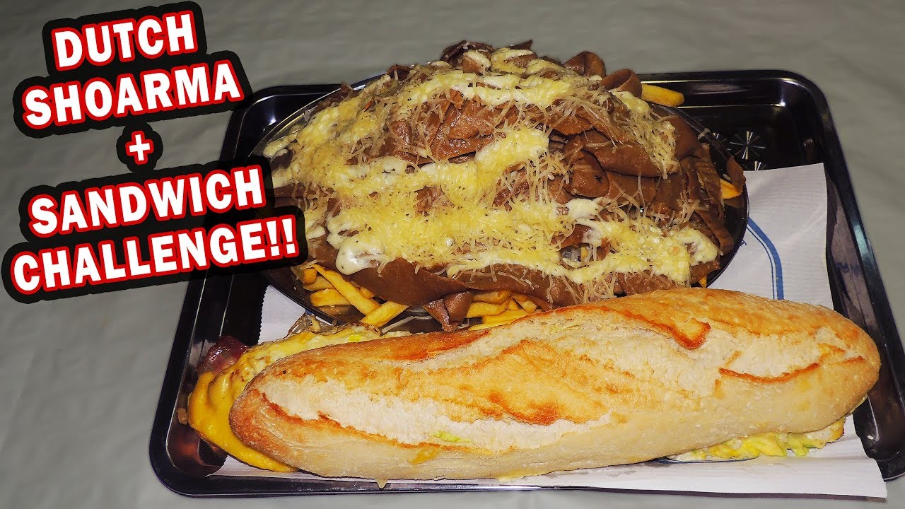 joe burgerchallenge musica Massive Dutch Shoarma and Sandwich Combo Food Challenge!!