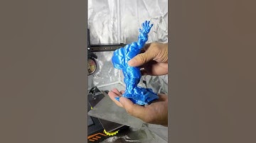 Crazy Hulk Support Free Remix By iczfirz Time Lapse on the KINGROON KP3S 3D Printer