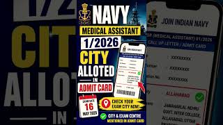 Navy medical assistant city alloted today
