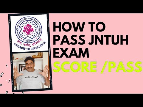 How to Score/ How to Pass JNTUH Exam in 1st Attempt