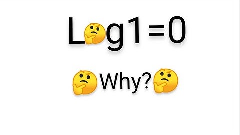 Why log1=0?🤔🤔🤔#shorts