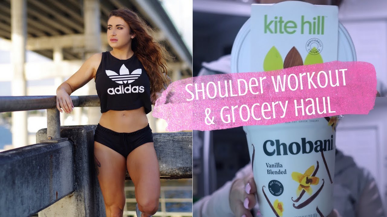 SHOULDER WORKOUT + Grocery Store Shopping || Ep. 8 Fat Loss Diaries