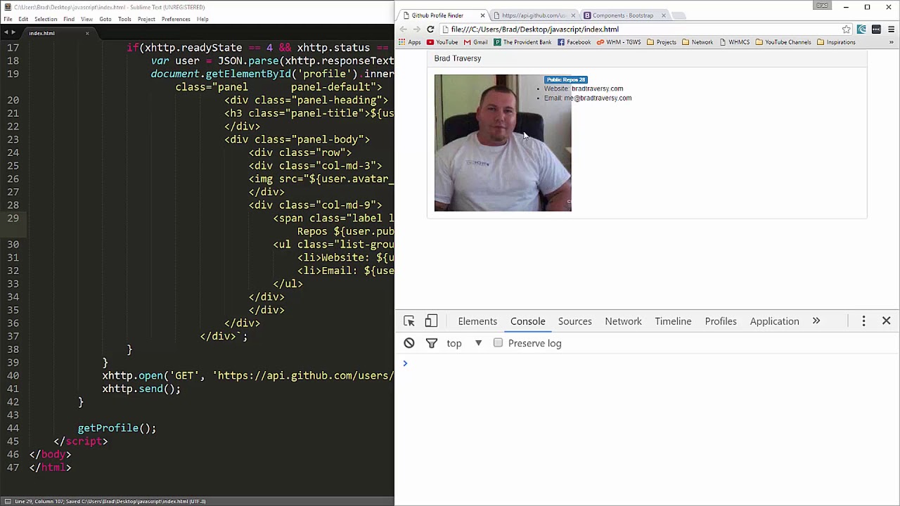 Github AJAX Project
