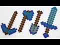 Monster Magnets Vs Minecraft Diamond Tools (Axe, Pickaxe, Sword, Shovel) DIY with Magnetic Balls