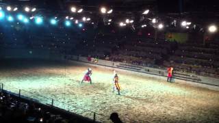 The gang violence in l.a. has really gotten out of hand. kidding. just
some fun at medieval times while on a family vacation california. it's
not so easy ...