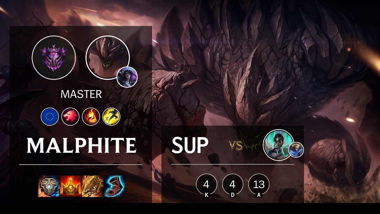 Malphite Support vs Karma - EUW Master Patch 10.13