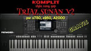 paket komplit YEP TRIAZ V2 SUNAN untuk yamaha psr s750, s950, A2000