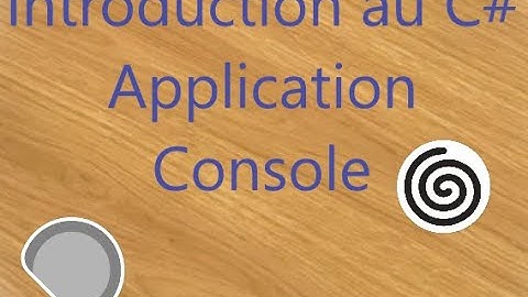 1- Introduction au C#