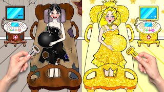 Rich Barbie VS Poor Wednesday Addams - Barbie Family Story Handmade - DIY Arts \& Paper Crafts