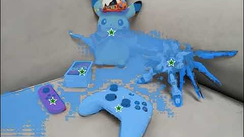 3DGS multiple point segmentation from Molmo & SAM