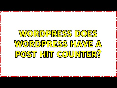 Wordpress: Does wordpress