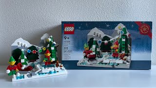 Building Lego 40564 Winter Elves Scene | GWP Lego Set | ASMR | Unboxing