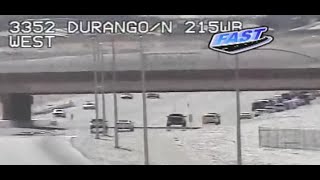 Las Vegas highway closed for hours after man jumped from overpass
