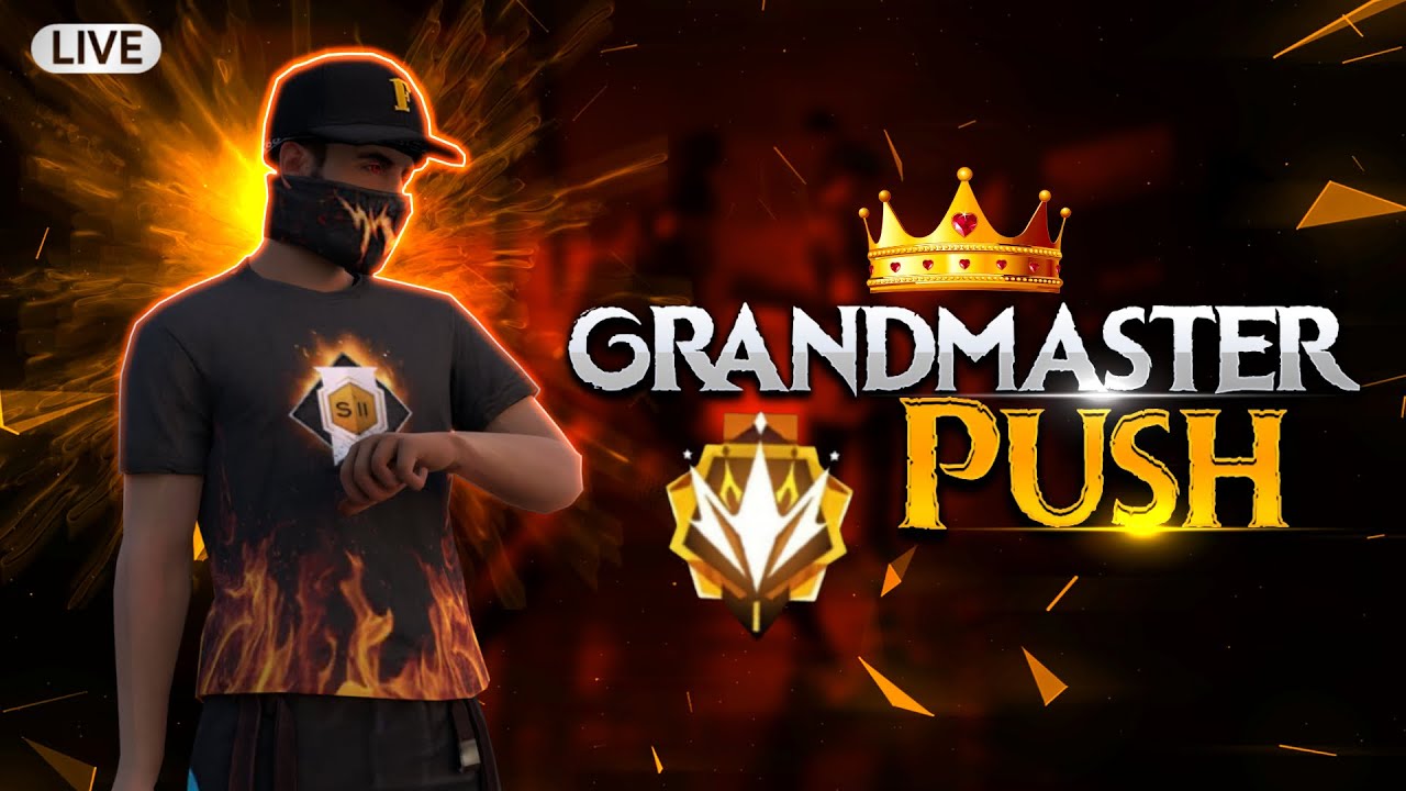 🔴Grandmaster Rank Push - Free Fire Live In Telugu - Garena Free Fire ...