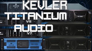 TITANIUM AUDIO AND KEVLER LINE ARRAY SPEAKERS Pa 1500, Pa2000 A3 A5 A7 A9 A12