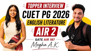CUET PG English Literature 2026 Topper Interview | AIR 2 Strategy, Books &amp; Resources