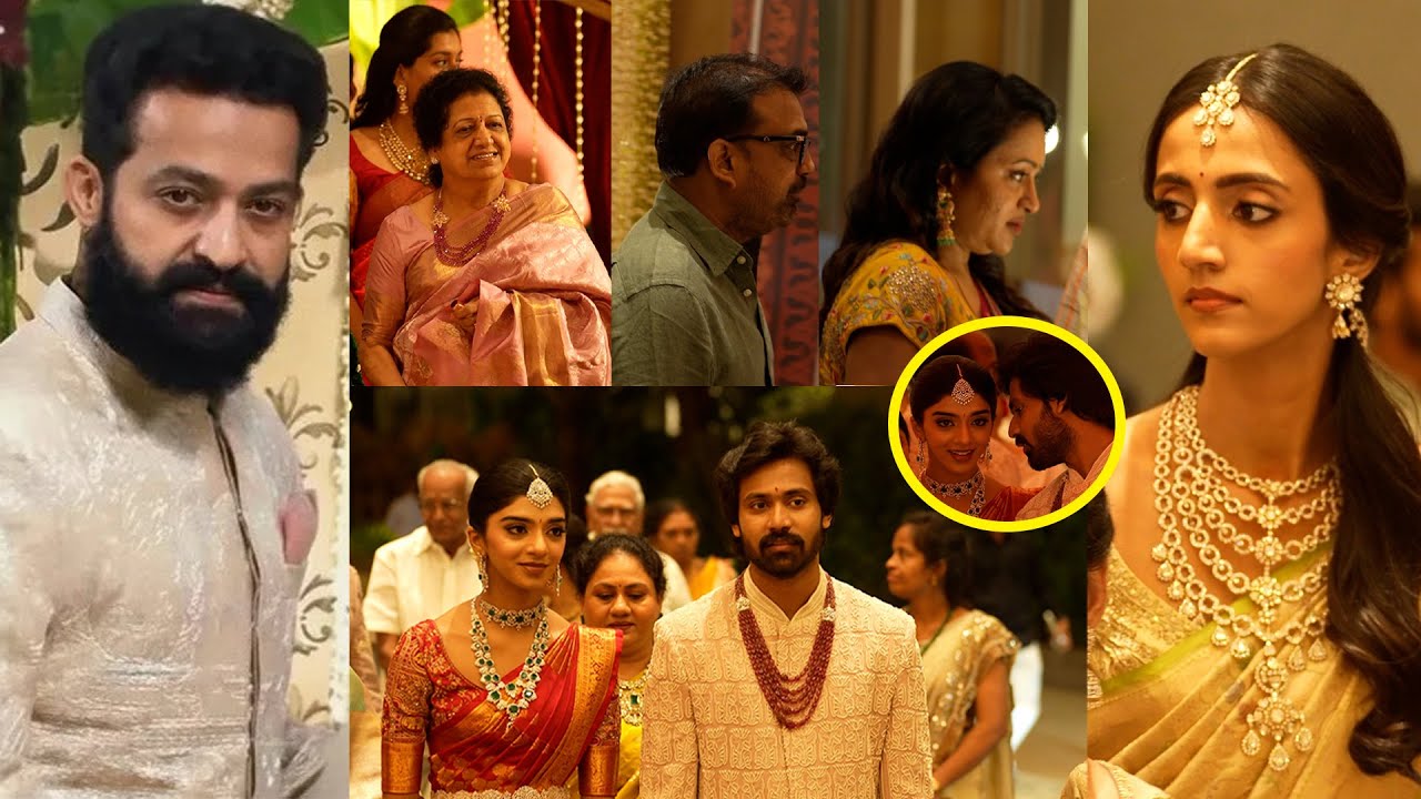 Jr NTR Brother-in-law Narne Nithin's Wedding Reception Celebrations | @Tag Telugu