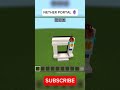 EASY NETHER PORTAL MINECRAFT #minecraftshorts #minecraft