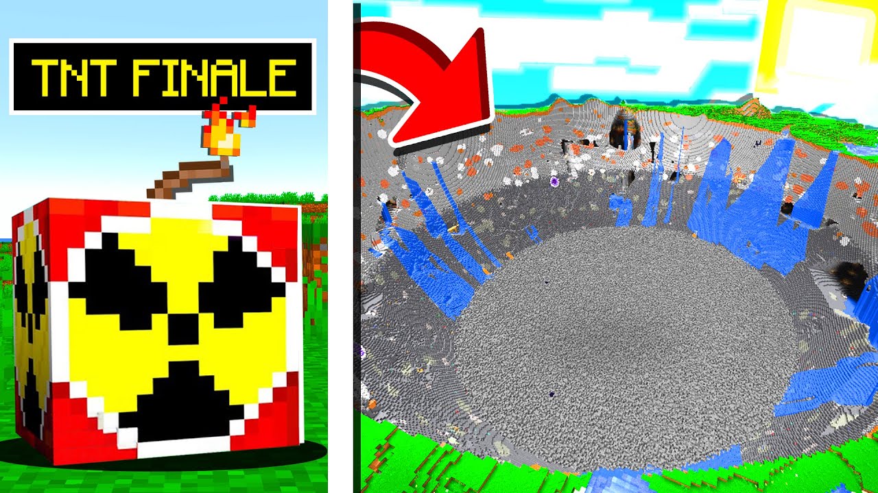 HO DISTRUTTO TUTTO IL MONDO CON LA TNT PIÙ FORTE DI MINECRAFT - ITA ...
