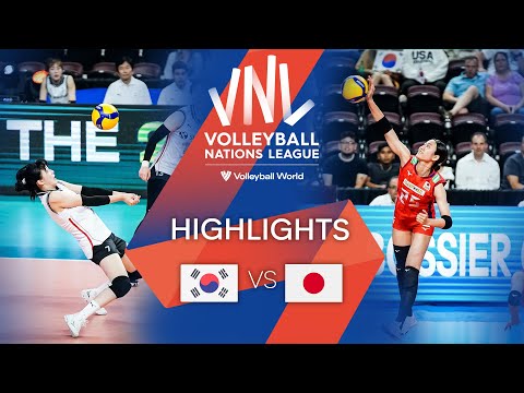 🇰🇷 KOR vs. 🇯🇵 JPN - Highlights Week 1 | Women's VNL 2022