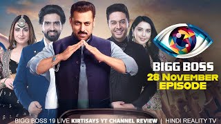 Bigg Boss 19 28 November 2025 Review | Bigg Boss 19 Full Episode Today | Bigg Boss 19