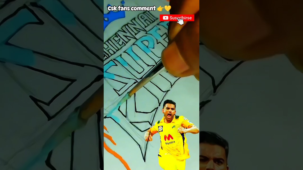 csk💛 team logo drawing💥| drawing🎨 🖌| subscribe👉🔔| 