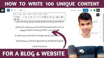 how to write 100 unique content for a blog or a website | unique article generator 2023
