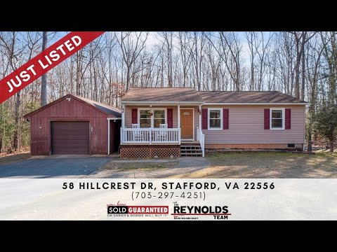 58 Hillcrest Drive, Stafford, VA home video tour