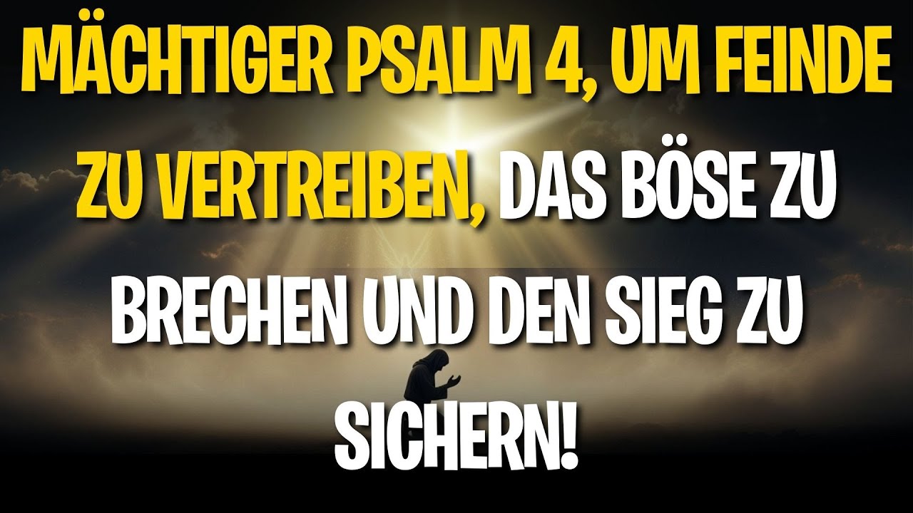 Mächtiger Psalm 4, um Feinde zu vertreiben, das Böse zu brechen und den Sieg zu sichern!