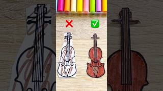 Violin Glow Up 🎻✨ #art #shorts #VibrantVisions
