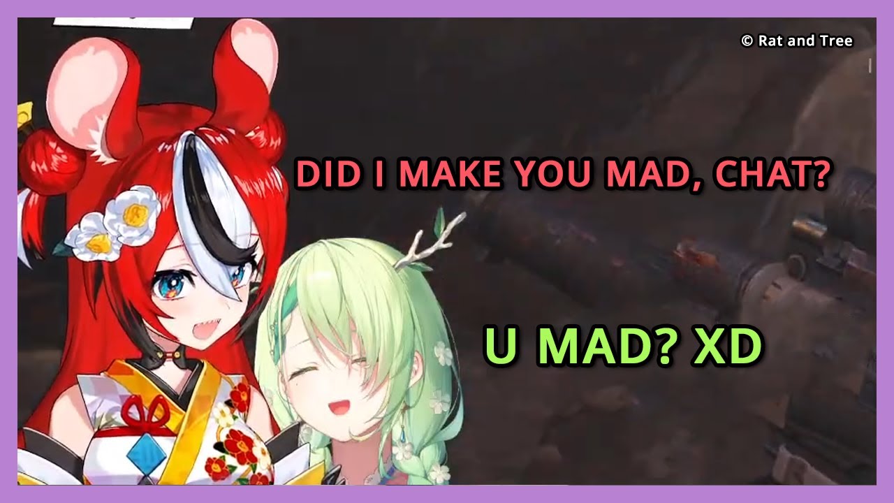 Did Bae make you mad, Chat? R U MAD?