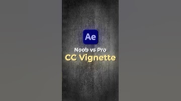 CC Vignette - Noob vs Pro (виньетка) #aftereffects #tutorial #vfx #motiongraphics #motion