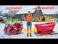 ASMR Restoration – We Found &amp; Carved a Giant Red Crystal Bathtub Buried &amp; Forgotten Under the Snow