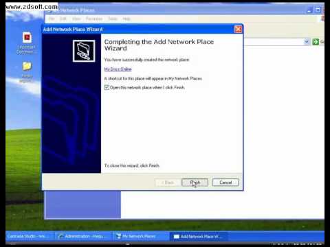 web folder set up for xp.avi