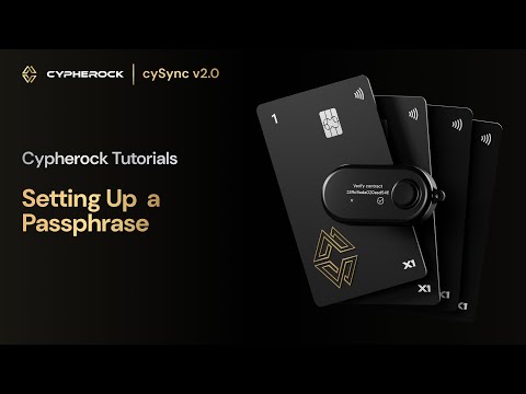 How to Set Up a Passphrase for Wallets in Cypherock X1 Hardware Wallet? - video from Cypherock