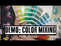 Daily Demo with Dina: Color Mixing (hint...I usually don't)
