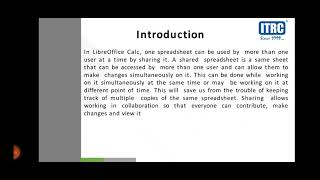 DDEO-L2-Share and Review a Spreadsheet---ITRC Online Classes