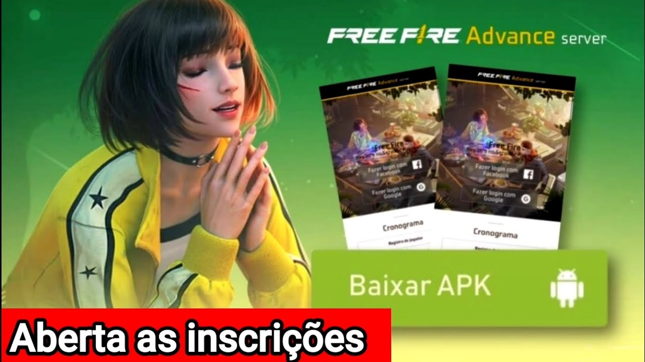 Garena Free Fire - Inscrições para o Servidor Avançado no ar! Teste as  novidades antes de entrar no jogo 😎 Entre no link e inscreva-se!   Fica esperto no recado: As recompensas