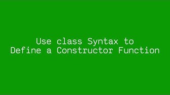 class Syntax